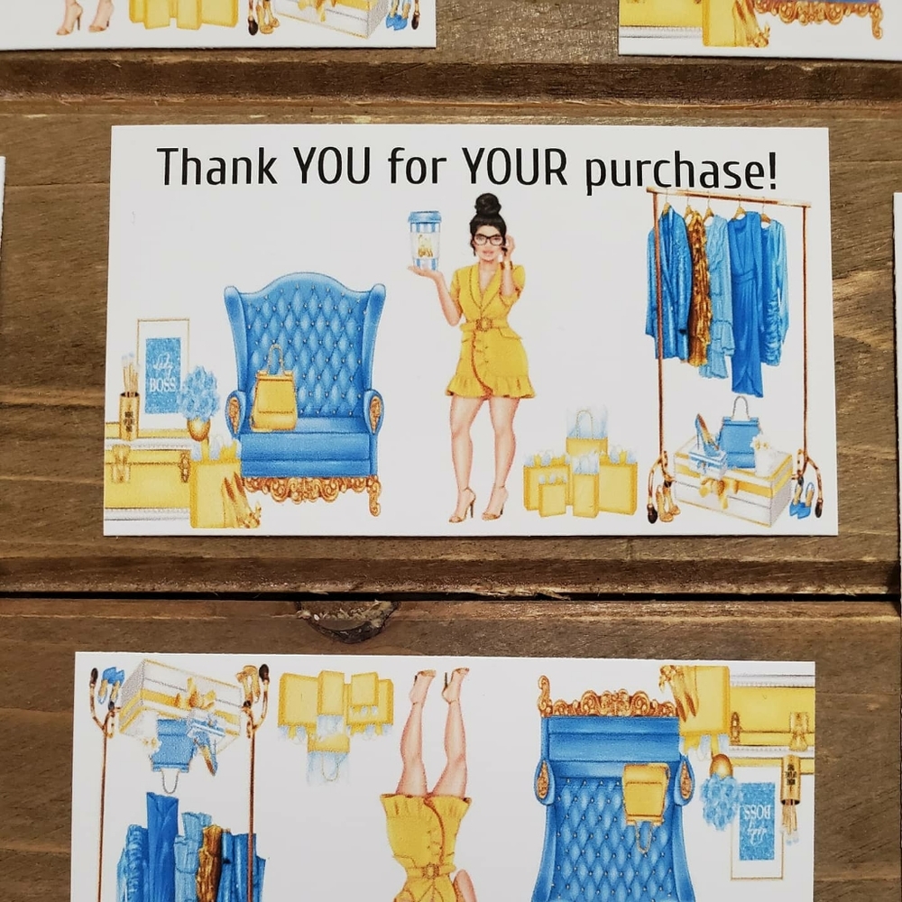 Thank You Cards Business Card Size

3x2 Inch Cards